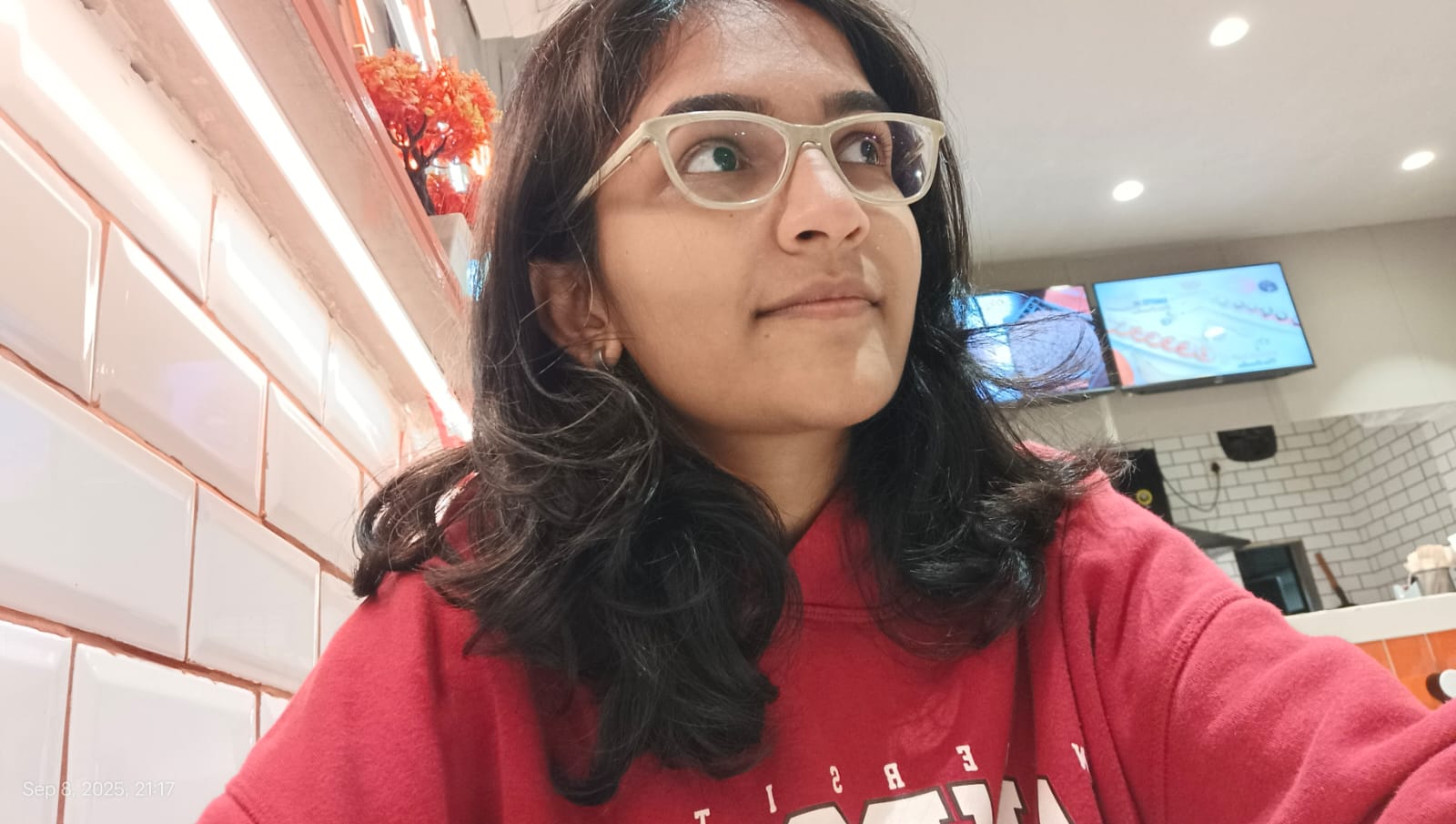 red hoodie